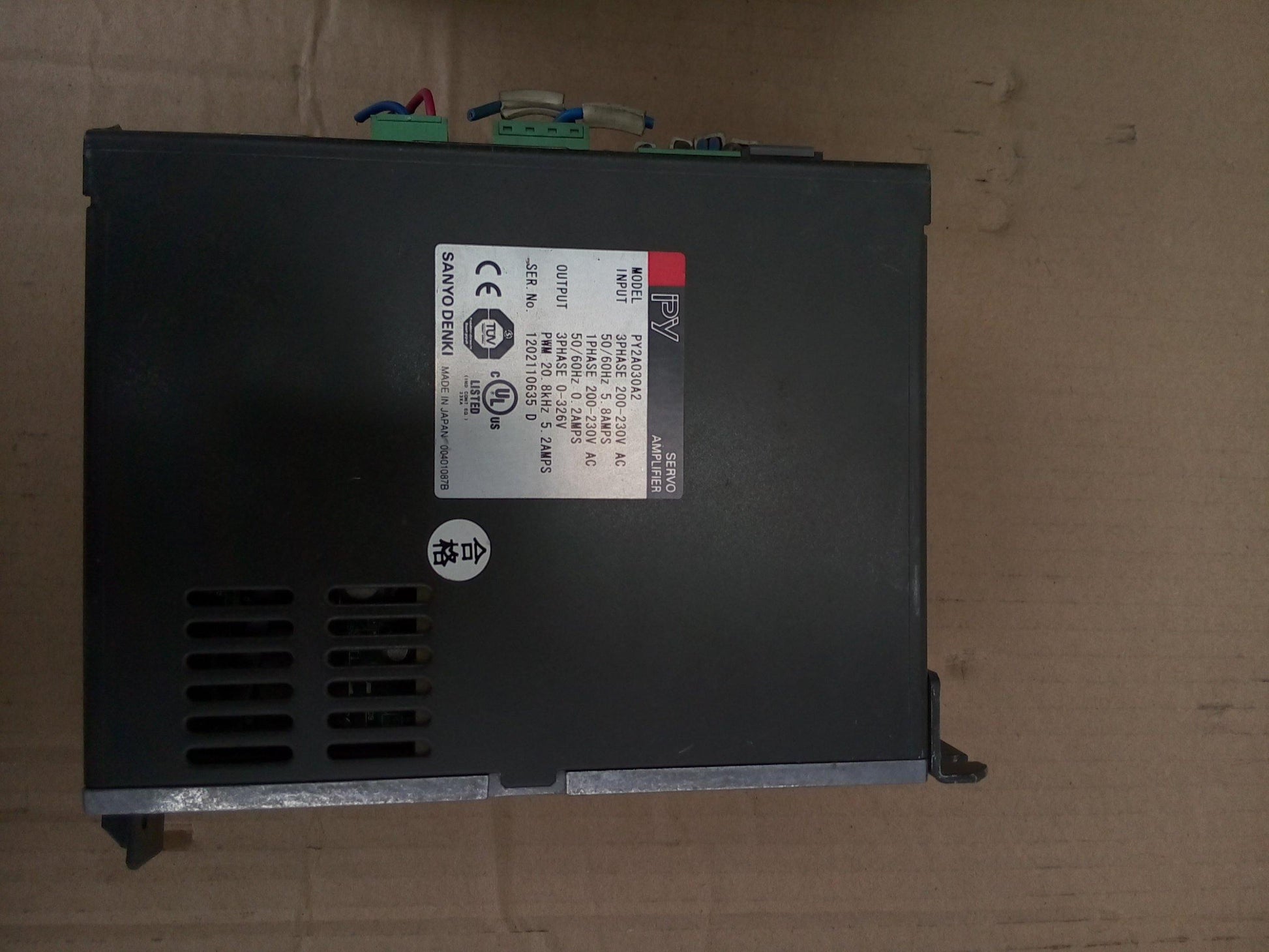 SANYO PY2A030A2 Servo Amplifier Input 200-230V AC - Pulingma Automation
