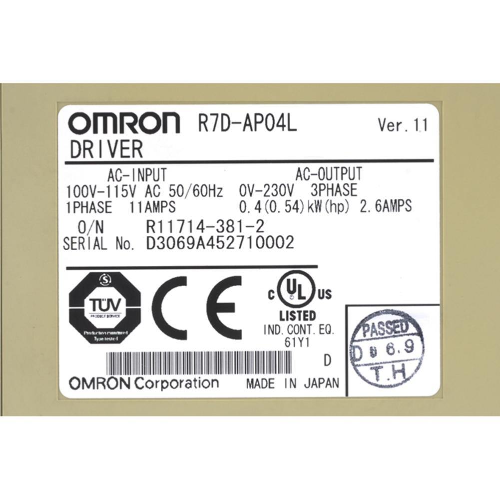 New Original Omron R7D-AP04L 400w Servo Drive - Pulingma Automation
