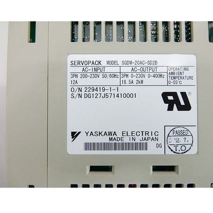 Yaskawa SGDM-20AC-SD2B Servo Drive