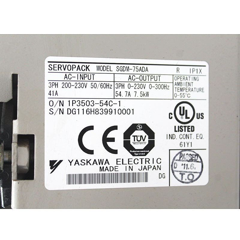 Yaskawa SGDM-75ADA (7.5KW) Servo Drive