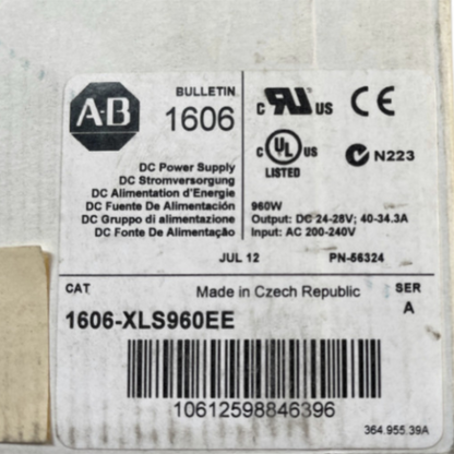 Allen Bradley 1606-XLS960EE  Power Supply