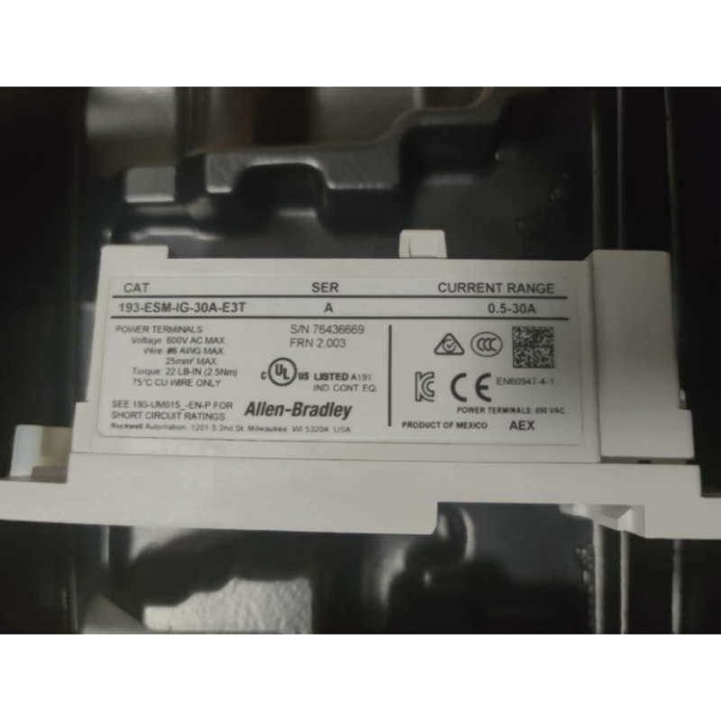 Allen Bradley 193-ESM-IG-30A-T  relay