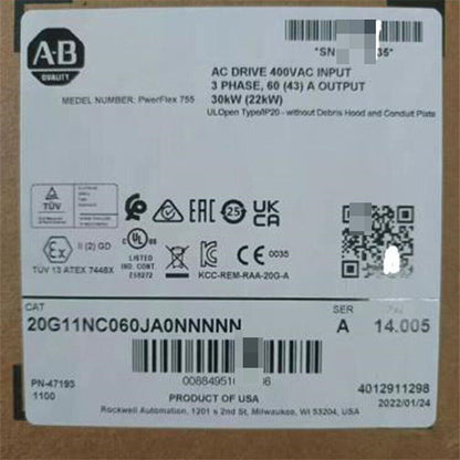 Allen Bradley 20G11NC060JA0NNNNN Inverter 30kW