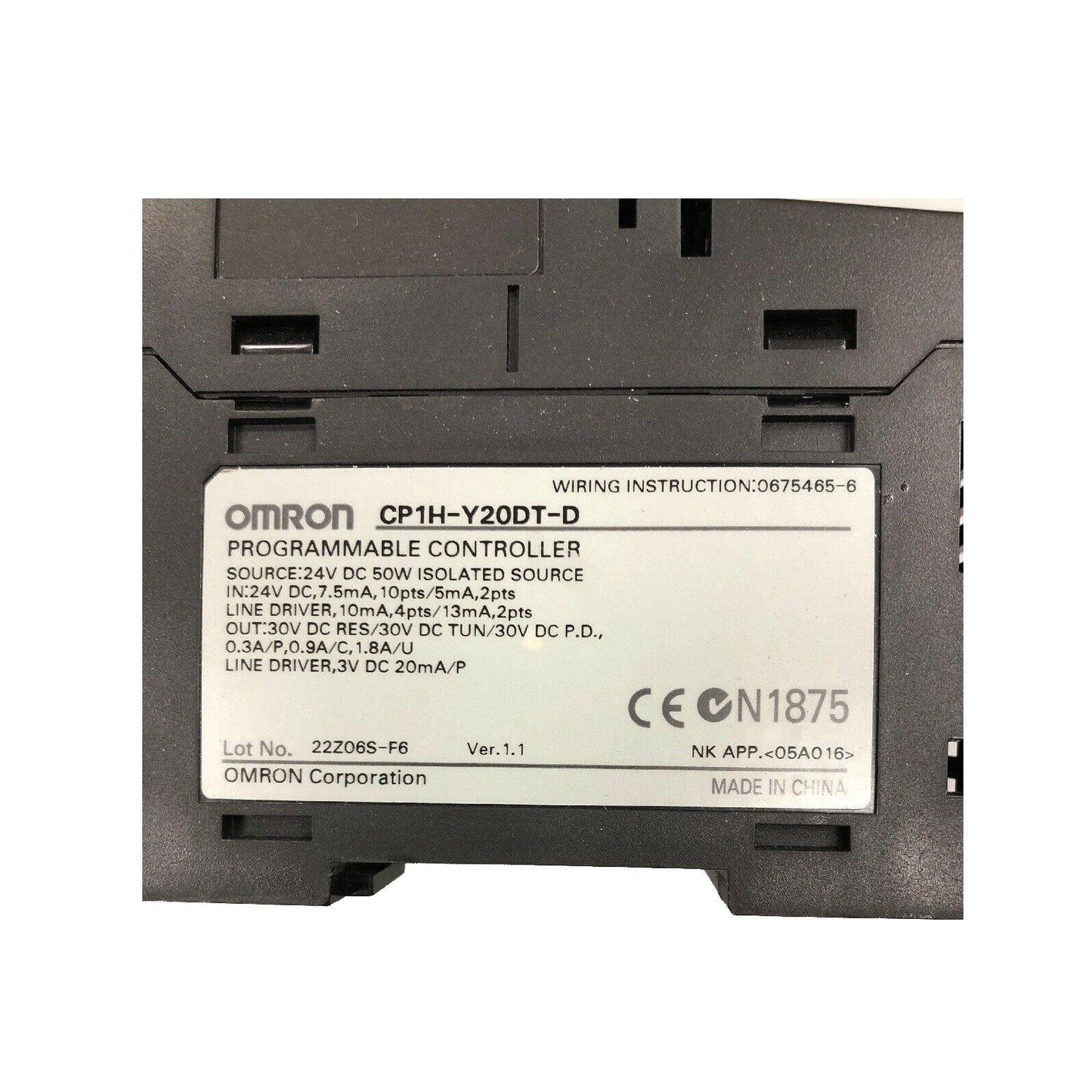 New Original Omron CP1H-Y20DT-D  PLC Module Controller - Pulingma Automation