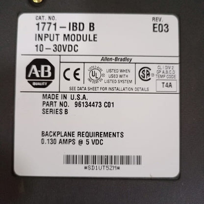 Allen Bradley 1771-IBD VDC PLC Input Module SER. B