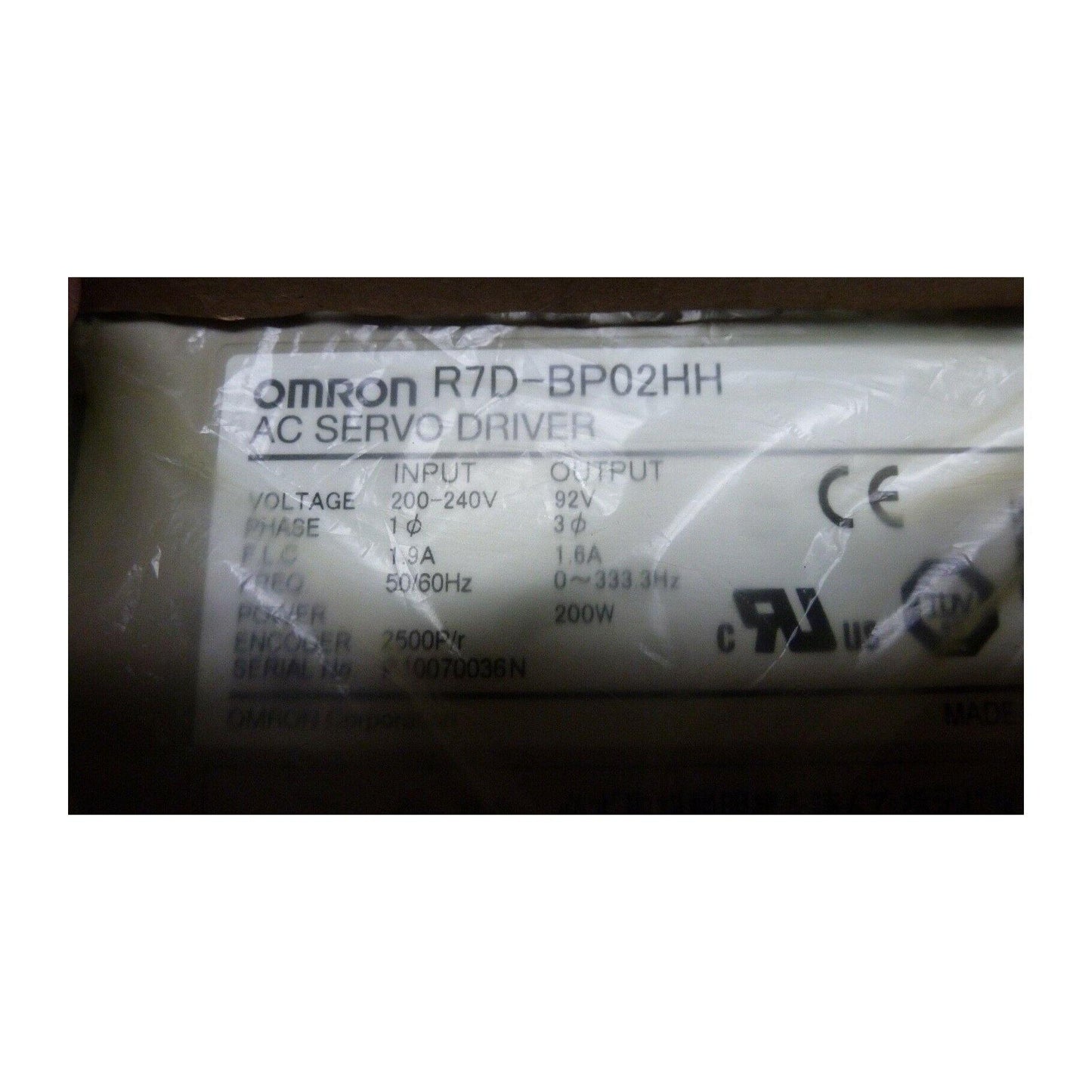 New Original Omron AC Servo Driver 200W R7D-BP02HH - Pulingma Automation