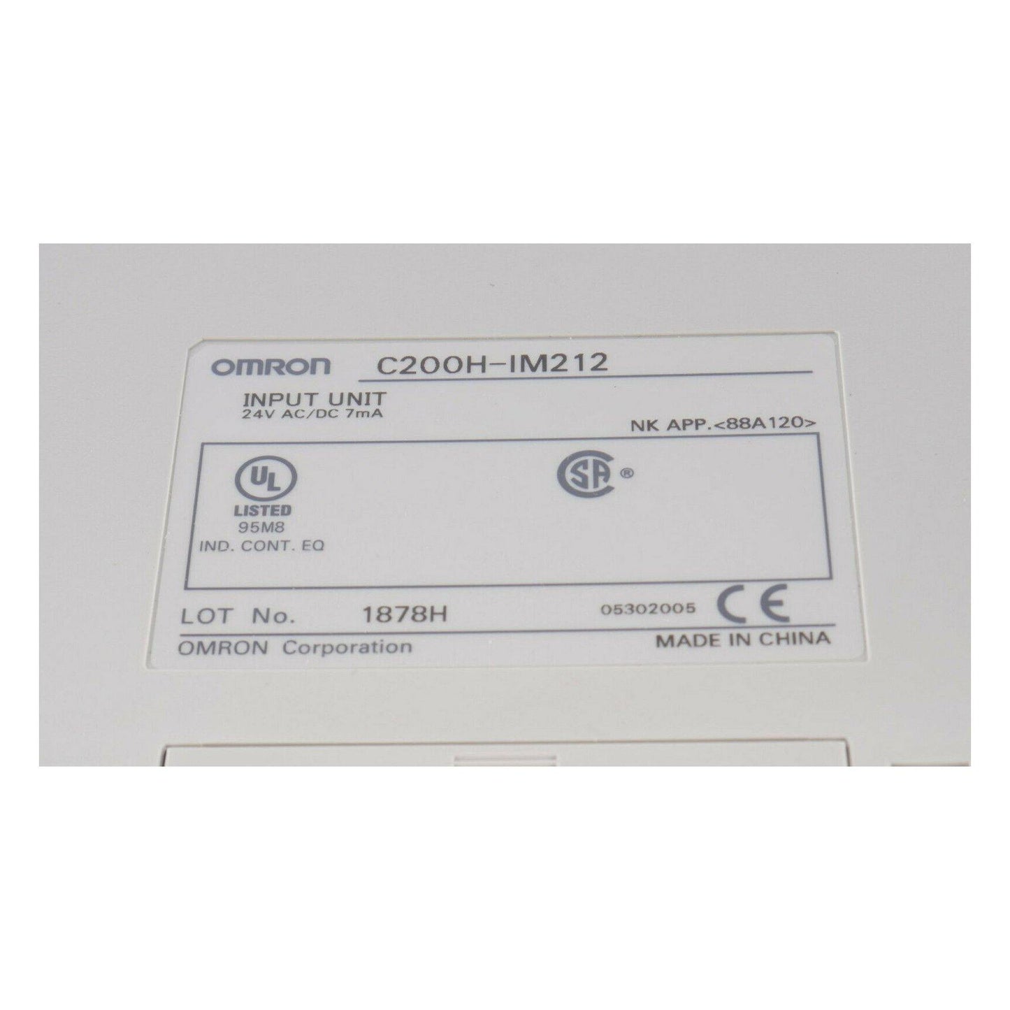 New Original Omron C200H-IM212 AC/DC Input Unit PLC Module - Pulingma Automation