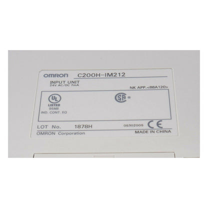 New Original Omron C200H-IM212 AC/DC Input Unit PLC Module - Pulingma Automation