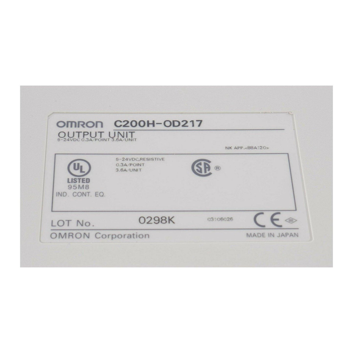 New Original Omron C200H-OD217 Transistor Output Unit PLC Module - Pulingma Automation