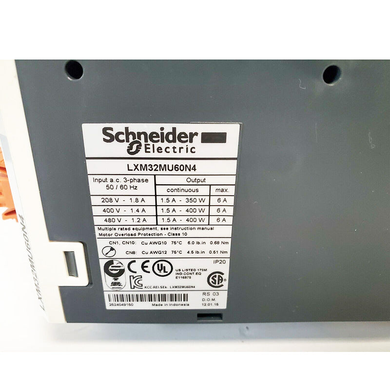 Schneider Electric LXM32MU60N4 Lexium 32 Servo Drive