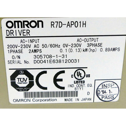 New Original Omron R7D-AP01H 100w Servo Drive - Pulingma Automation