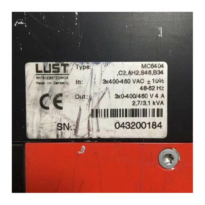 LUST MC6404.C2.AH2.S46.B34 Servo Drive Input 400-460VAC