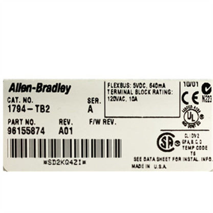 Allen Bradley 1794-TB2 Terminal Base