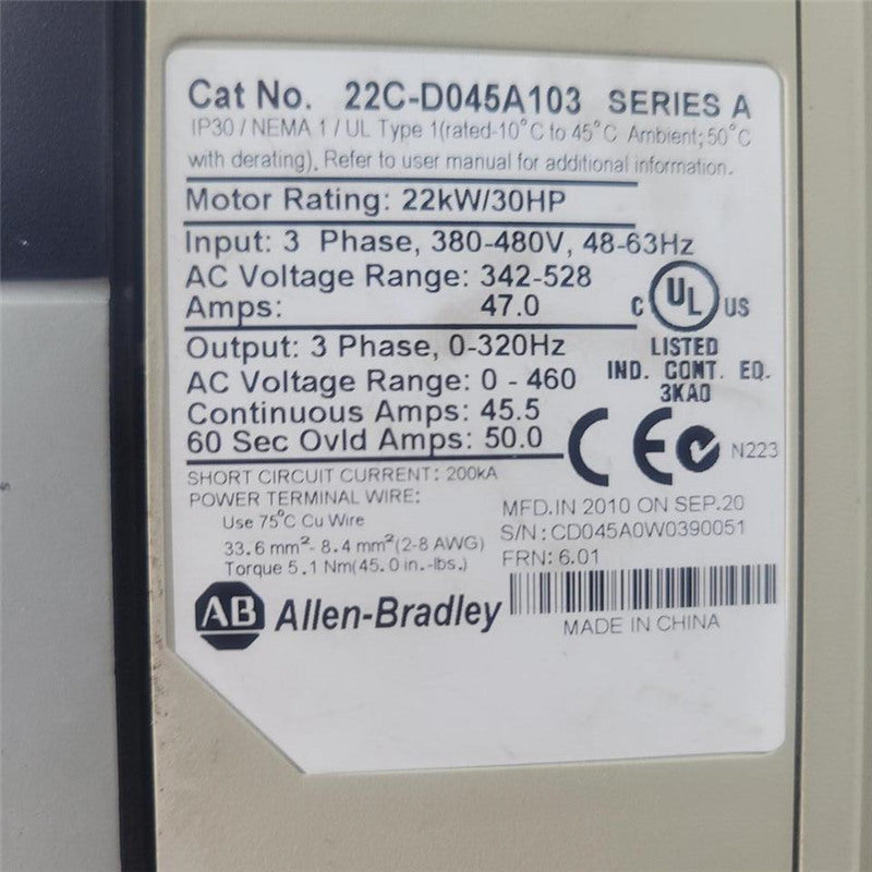 Allen Bradley 22C-D045A103  Drive