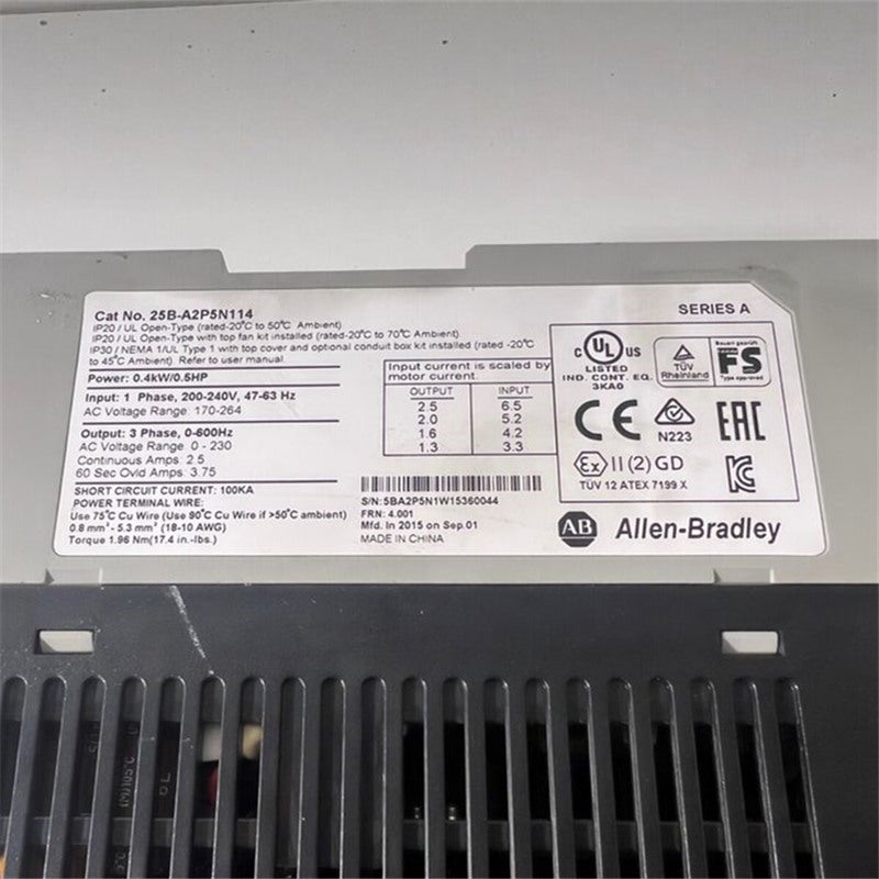 Allen Bradley 25B-A2P5N114  AC Drive