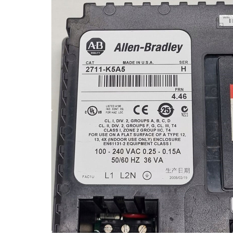 Allen Bradley 2711-K5A5 Panel View 550 SER E