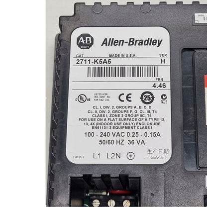 Allen Bradley 2711-K5A5 Panel View 550 SER E